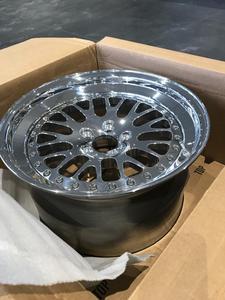 Rines de Aluminio Forjado de Alto Rendimiento de 3 Piezas, Pulidos a Espejo, Diseño Clásico de Malla Escalonada para M3 E46 Golf - Product Image 5
