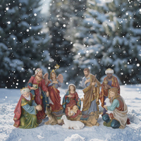 Crèche de Noël extérieure de 42 pouces, très populaire