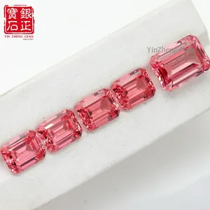 Yinzheng หินแซฟไฟร์ปลูกสังเคราะห์แพดพาราเดชที่ผ่านการรับรองจากมรกต - Product Image 3