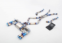 Système d'échappement Valvetronic Catback pour X5 F15/X6m F96 - Alliage de titane poli miroir 1,5 mm d'épaisseur, échappement à soupapes