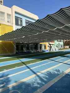 <span class=keywords><strong>Toldo</strong></span> Retráctil Manual Tipo Ola para Patio Escolar, <span class=keywords><strong>Toldo</strong></span> Telescópico para Cancha Deportiva de Jardín de Niños - Product Image 2