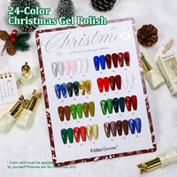 Miss Gooey – Nouvelle collection populaire de vernis gel 24 couleurs pour Noël, design 3D œil de chat, OEM/ODM, sans TPO ni HEMA