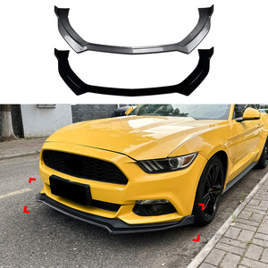 Amp-Z Ford Mustang Mk6 2015-2017 Front <b>Lip</b> <b>Splitter</b> Carbon Fiber Texture Matte Finish Exterior Modification - Product Image 4