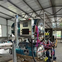 Nieuwe semi-automatische horizontale stoomautoclaaf retortmachine voor voedselsterilisatie van vlees, ingeblikte producten en restaurants