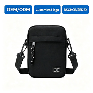 Individuelles Logo Großhandel Herren Oxford-Stoff Wasserdichte Leichte Umhängetasche mit Reißverschluss für Alle Jahreszeiten - Product Image 1