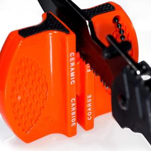 Mini-affûteur de couteau d'extérieur avec pierre en carbure de tungstène et céramique, porte-clés portable pour l'alpinisme et le camping - Product Image 2