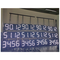 Letrero de Precio de Gasolinera LED, Cartel Publicitario Digital, Letrero de Precio de Gasolina Digital Programable y Pantalla LED