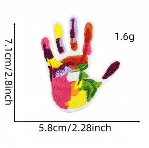 Patchs brodés LGBTQ en forme de main, arc-en-ciel, fierté, à thermocoller, pour vêtements, chapeaux, sacs, accessoires DIY pour gays, lesbiennes, bisexuels, transgenres - Product Image 1