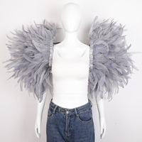 Ailes en plumes naturelles avec sangles réglables, accessoires de costume pour Halloween, carnaval, samba, cosplay, plusieurs couleurs disponibles