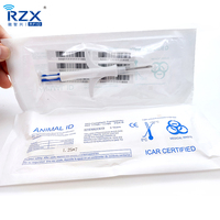 Etiqueta de Vidrio RFID EM4305 para Animales, Microchip Implantable de 134.2kHz, Mini Cápsula de Vidrio FDX-B para Rastreo Animal