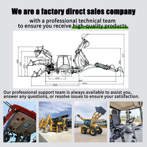 Mới 4x4 backhoe Trái Đất di chuyển máy móc DIESEL phía trước <span class=keywords><strong>loader</strong></span> và backhoe máy kéo 3cx backhoe <span class=keywords><strong>Loader</strong></span> cho công việc xây dựng - Product Image 6