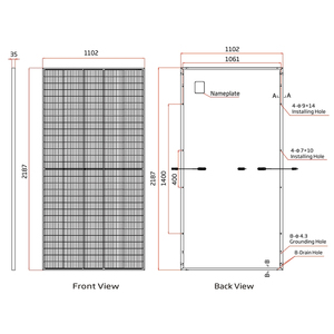 Trina-Módulo de energía solar de 495-515 W, 495, 500, 505, 510, 515, vatios, Trina Verter P tipo Mono PV en Shenzhen - Product Image 4