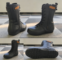 Bottes de sauvetage professionnelles noires mi-mollet, résistantes aux perforations et à la chaleur, chaussures de sécurité certifiées pour environnements difficiles