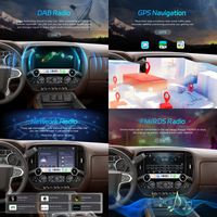 Hikity pour Chevrolet Silverado 2013-2019 13.3 ''Autoradio Android 8 Core 4 + 64G IPS Carplay 4G Wifi GPS EM RDS Auto Electronics