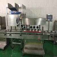 JIANFENG Capsuleuse à vis automatique pour petites bouteilles de boissons en verre Shampoing Sprays pour bouteilles rondes Machines de capsulage