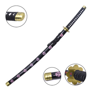 Offre Spéciale <span class=keywords><strong>Shusui</strong></span> longue épée 104cm Carton lame émoussée en bambou pour <span class=keywords><strong>Zoro</strong></span> One Piece inspiré par Bleach Anime en bois plastique - Product Image 3