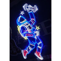 Lampu Neon Anime Akrilik Unik untuk Dinding, Dekorasi LED Kustom dengan Warna yang Dapat Disesuaikan, Bersertifikasi CE RoHS