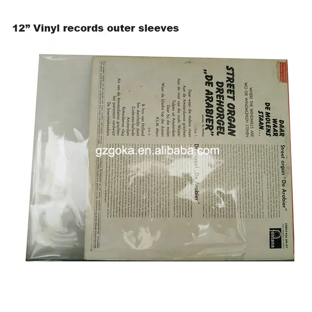 HOT Sell !!! vinyl record poly sleeve Transparency Outer Sleeves Vinyl Record Storage Bag Gramophone LP disc album sleeves