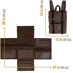 Đa-túi dao Túi 13 dao Khe cắm mở rộng công cụ lưu trữ Túi ba lô cho các đầu bếp đầu bếp BBQ - Product Image 6