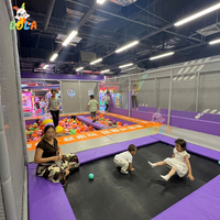 Parcours Ninja, Parc de Trampolines, Mur d'Escalade Souple, Combo d'Équipements de Jeux Intérieurs pour Enfants pour Centre de Divertissement Sportif