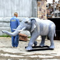 Modèle animatronique d'éléphant bébé pulvérisateur d'eau MY Dino FD019 à vendre