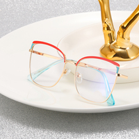 MS 82051 Gafas con montura de metal para mujer Nuevo diseño Colección de moda Gafas ópticas con bloqueo de luz azul