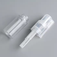 Flacon pulvérisateur vide en plastique pour poudre sèche cosmétique avec pompe, emballage pour poudre libre, rechargeable, transparent, pour poudre pour bébé