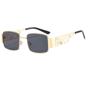 Psn <b>Square</b> <b>Sunglasses</b> Full Rim UV400 Fashion Unisex Outdoor Adult Metal Frame - Product Image 3