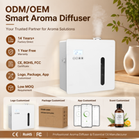 Diffuseur d'arômes électrique sans eau OEM pour usage commercial et domestique, 500 ml, huile essentielle, système HVAC, commande intelligente par application