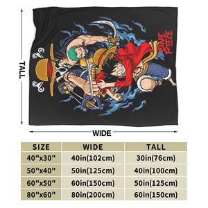 Mantas de Lana Tejidas de <span class=keywords><strong>Manga</strong></span> con Diseño de Luffy y Zoro, Decoración de Verano para Aire Acondicionado, Cubrecamas Suaves y Cálidos, Derivados de Anime - Product Image 6