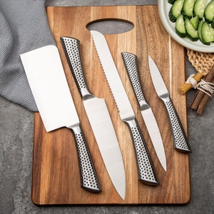 5 Pieces Full Stainless Steel Kitchen <b>Knife</b> Set <b>Bone</b> Cutting <b>Knife</b> Professional Chef <b>Knives</b> With Anti-Slip <b>Handle</b> - Product Image 3