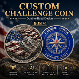 Pièce de monnaie personnalisée en métal bronze avec logo imprimé UV en émail souple, pour la Réserve Nationale, style Challenge Coin - Product Image 4