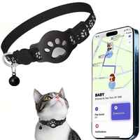 Collier GPS pour chat, traceur Bluetooth, localisateur, sangle de cou réfléchissante et étanche pour animaux de compagnie, vente en gros OEM
