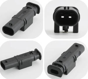 ตัวเชื่อมต่อตัวผู้สำหรับปลั๊ก<span class=keywords><strong>2</strong></span>ขาสำหรับ Audi VW Seat Skoda Mercedes ไฟตัดหมอกปั๊ม4F0973702 - Product Image 1