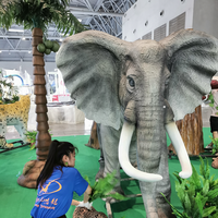 Modèle d'animal animatronique réaliste électrique pour parc d'attractions, étanche, pour le parc jurassique