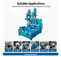 Machine de rectification sphérique à double poste certifiée CE ISO pour la fabrication de vannes à boisseau sphérique industrielles