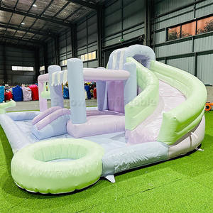 Parque Acuático Inflable para Patio Trasero <span class=keywords><strong>con</strong></span> Tobogán y <span class=keywords><strong>Piscina</strong></span>, Combo de <span class=keywords><strong>Casa</strong></span> de Brinco para Niños, Diversión de <span class=keywords><strong>Verano</strong></span> - Product Image 3