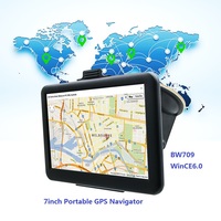 Navigateur Gps Portable multi-langues 7 pouces Win Ce 6.0 800*480 Ram 128/256 mo intégré 4/8 go Flash Navigation Gps