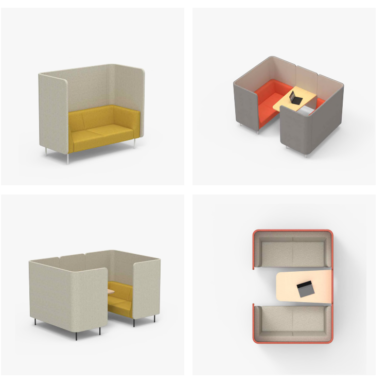 Eco-Friendly Modular Office Desk with Soundproof Booth & Acoustic Partitions – Desk and Chair Set - View 2