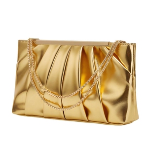 Bolso de Mano Cuadrado Plisado de Lujo para Mujer, de Cuero PU, para Eventos Formales, Cenas y Citas - Product Image 3