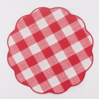 Nouveau set de table en polyester brodé en forme de Noël pour la décoration de la maison