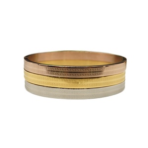 Female Temperament Classic <strong>Bracelets</strong> Simple Trendy <strong>Bangle</strong> Stainless Steel <strong>Bracelet</strong> for Men and Women - Product Image 6