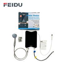 Chauffe-eau électrique sans réservoir FEIDU, double pluie, mini chauffe-eau instantané, affichage LED pour douche, salle de bain, cuisine, hôtel
