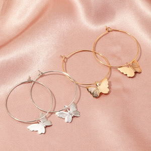 Artlady coreana in oro placcato simpatico animale charm in acrilico ciondoli <span class=keywords><strong>gioielli</strong></span> in lega per ragazze orecchini a cerchio <span class=keywords><strong>gioielli</strong></span> religiosi cristiani - Product Image 5