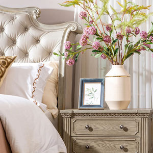 <span class=keywords><strong>Lit</strong></span> Queen Size moderne de style américain et luxueux de 1.8m avec 5 + tiroirs Meubles de maison - Product Image 4