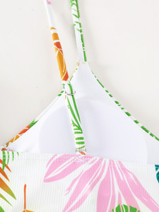 Lot <span class=keywords><strong>de</strong></span> 3 maillots <span class=keywords><strong>de</strong></span> <span class=keywords><strong>bain</strong></span> imprimés à taille haute, tankinis floraux, maillots <span class=keywords><strong>de</strong></span> <span class=keywords><strong>bain</strong></span> tropicaux à manches longues, ensemble <span class=keywords><strong>de</strong></span> trois pièces - Product Image 6