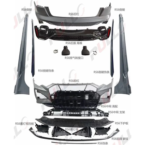 Il kit carrozzeria per Audi A6 C8 2019-2021 cambia in stile <span class=keywords><strong>RS6</strong></span> include paraurti anteriore e posteriore con griglia e gonna laterale labbro anteriore - Product Image 2