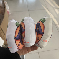 OEM Porte-clés oreiller anime personnalisé avec logo imprimé dessin animé PP coton breloques porte-clés en peluche impression par transfert de chaleur