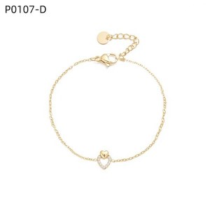 สร้อยข้อมือแฟชั่นประดับเซอร์โคเนีย P0107 สำหรับผู้หญิง เครื่องประดับคุณภาพสูง - Product Image 2