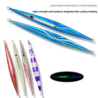 Vente en gros de leurres métalliques lumineux personnalisés, à action rapide, à coulée rapide, en plomb, appâts artificiels durs, sans hameçons